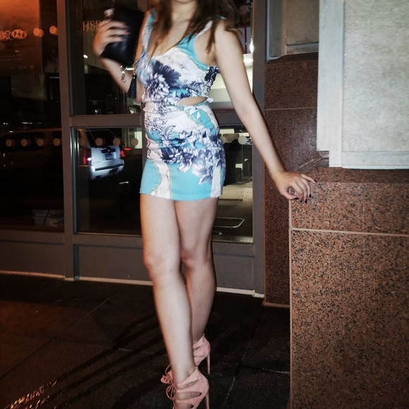 Bodycon Dress with Side Cut Outs, S, Wet Seal - Picture 7 of 7